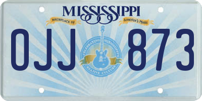 MS license plate OJJ873