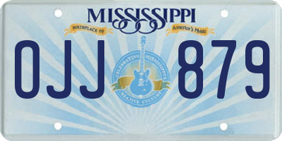 MS license plate OJJ879