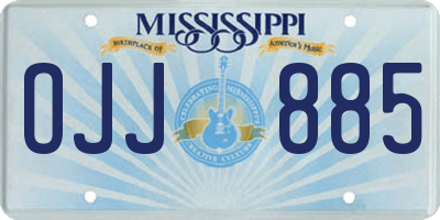 MS license plate OJJ885