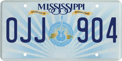 MS license plate OJJ904