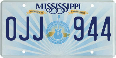 MS license plate OJJ944