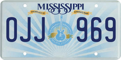 MS license plate OJJ969