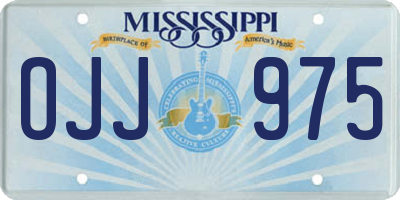 MS license plate OJJ975