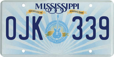 MS license plate OJK339