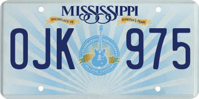 MS license plate OJK975
