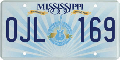 MS license plate OJL169