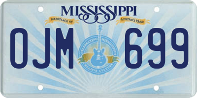MS license plate OJM699