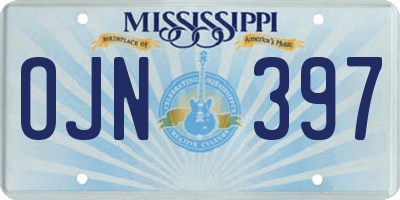 MS license plate OJN397