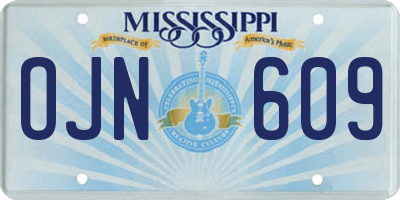 MS license plate OJN609