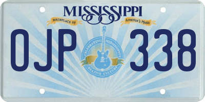 MS license plate OJP338