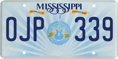 MS license plate OJP339