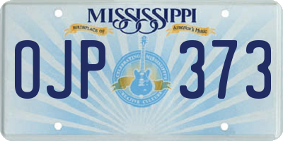 MS license plate OJP373