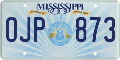 MS license plate OJP873