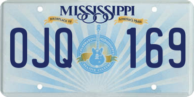 MS license plate OJQ169