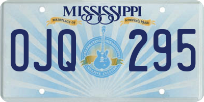 MS license plate OJQ295