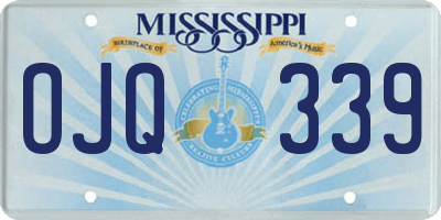 MS license plate OJQ339