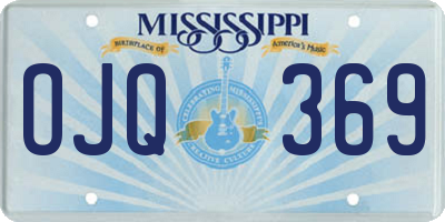 MS license plate OJQ369