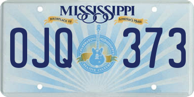 MS license plate OJQ373