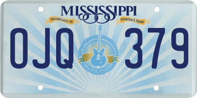 MS license plate OJQ379