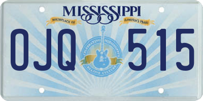 MS license plate OJQ515