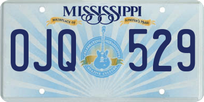 MS license plate OJQ529