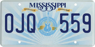 MS license plate OJQ559