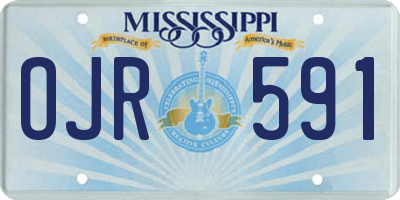 MS license plate OJR591