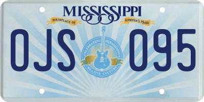 MS license plate OJS095