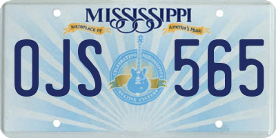 MS license plate OJS565