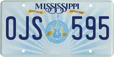 MS license plate OJS595