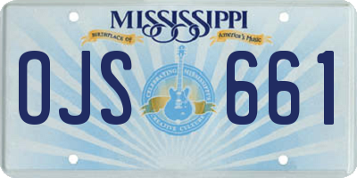 MS license plate OJS661