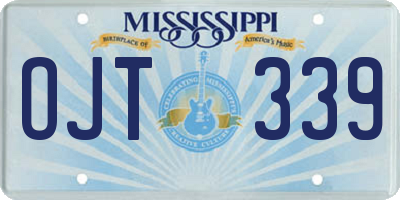 MS license plate OJT339