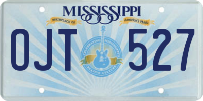 MS license plate OJT527