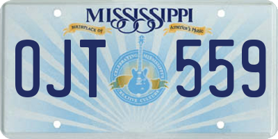 MS license plate OJT559
