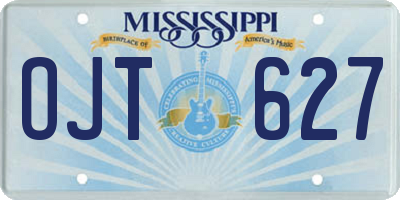 MS license plate OJT627