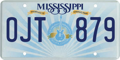 MS license plate OJT879