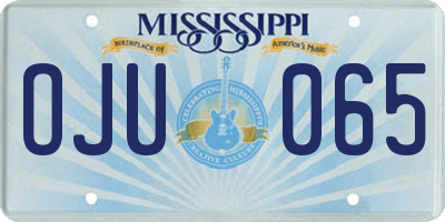 MS license plate OJU065