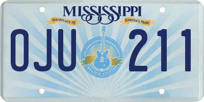 MS license plate OJU211