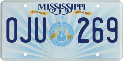 MS license plate OJU269