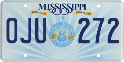 MS license plate OJU272