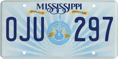 MS license plate OJU297