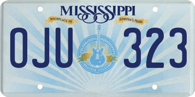 MS license plate OJU323