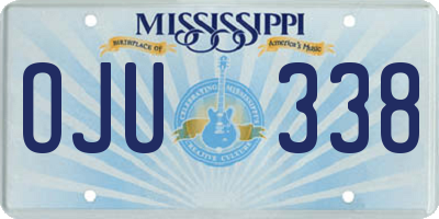 MS license plate OJU338