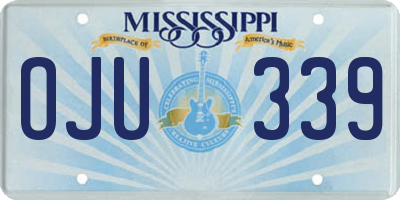 MS license plate OJU339