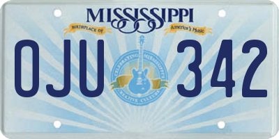 MS license plate OJU342