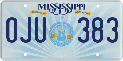 MS license plate OJU383