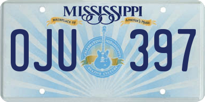 MS license plate OJU397