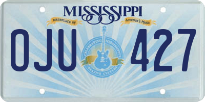 MS license plate OJU427