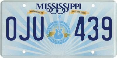 MS license plate OJU439
