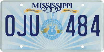 MS license plate OJU484